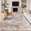 Cekene Abstract Area Rug, 160 x 230 cm, Washable, Non-Slip, Low-Pile, Taupe view 1