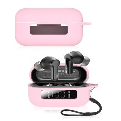 Protective Case for TOZO NC3 Hybrid Earbuds with Active Noise Cancellation, Soft Silicone, Waterproof, Dustproof and Scratch-Resistant, White