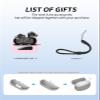 Protective Case for TOZO NC3 Hybrid Earbuds with Active Noise Cancellation, Soft Silicone, Waterproof, Dustproof and Scratch-Resistant, White view 3