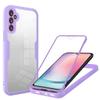 SLWYF Case Compatible with Samsung Galaxy A26, Built-In Screen Protector, 360° Protection, Shock-Resistant TPU Bumper, Clear, Violet view 1