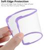 SLWYF Case Compatible with Samsung Galaxy A26, Built-In Screen Protector, 360° Protection, Shock-Resistant TPU Bumper, Clear, Violet view 3