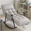 Rocking Chair for Living Room and Bedroom, Cream White view 1