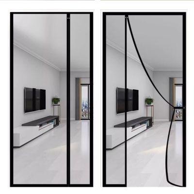 Black Insect Screen Door, 145 x 265 cm