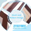 Magnetic Insect Screen for Windows & Doors, Heavy-Duty Mesh, Self-Adhesive Hook-and-Loop Tape, Automatic Closing, Brown, 110 x 125 cm view 2