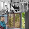 Magnetic Insect Screen for Windows & Doors, Heavy-Duty Mesh, Self-Adhesive Hook-and-Loop Tape, Automatic Closing, Brown, 110 x 125 cm view 4