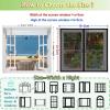 Magnetic Insect Screen Window 155 x 185 cm, White view 2