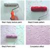 17.8 cm DIY Patterned Paint Roller, Decorative Embossed Texture Roller for Wall Painting (BK327R) view 3