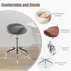 Saddle Stool – Height-Adjustable Rolling Stool with Casters view 4