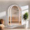 XPLKQXE Curved Aluminum Window with Tempered Glass, 360° Rotating Flush-Mount Shed Window, 30 x 80 cm view 2