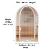 XPLKQXE Curved Aluminum Window with Tempered Glass, 360° Rotating Flush-Mount Shed Window, 30 x 80 cm view 3