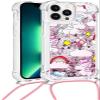 TQmchun Compatible with Samsung Galaxy A42 5G Case with Strap, Pink Pony view 4