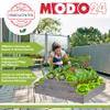 MODO24 Wooden Raised Garden Bed, Planter Box, 18 x 90 x 60 cm, Brown view 2