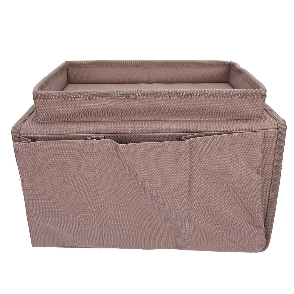Walfront Sofa Armrest Organizer, 4 Storage Bags with Cup Holder Tray