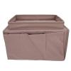 Walfront Sofa Armrest Organizer, 4 Storage Bags with Cup Holder Tray view 1