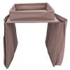 Walfront Sofa Armrest Organizer, 4 Storage Bags with Cup Holder Tray view 3
