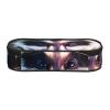 YQxwJL Little Raccoon Face Pencil Case, Large Capacity, Black view 2