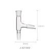 75° Distillation Head Glassware Laboratory Adapter, Connects Flask and Distillation Tube, 19/24/29 mm (J-021406) view 4