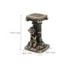 Toyvian Vintage Roman Column Crystal Ball Holder with Angel Figurine view 2