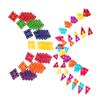 DOITOOL 2 Sets Fiesta Party Hanging Flag Banners, Mexican Felt Bunting for Day of the Dead and Festival Decorations, 10 Pieces Each view 4