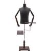BESTXH 01 Men's Mannequin Torso with Wooden Arms, Adjustable Stand, Trouser Stand and Shoe Holder view 1