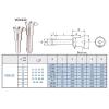 VCN122 Quick-Release Locking Pin, 12 mm Diameter, 55 mm, Stainless Steel Ball Head view 2
