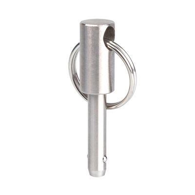 VCN115.1 Quick-Release Locking Pin, 8 mm, Nickel-Plated Stainless Steel, with Ball Head and Pull Ring