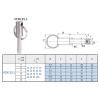 VCN115.1 Quick-Release Locking Pin, 8 mm, Nickel-Plated Stainless Steel, with Ball Head and Pull Ring view 2