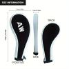 LUOKEKE Golf Iron Head Covers, 10-Piece Set with Zippers, White view 2
