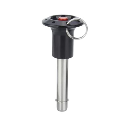 Locking Pin, Quick-Release Fastening Pin, 1-Piece VCN123, 8 mm Diameter, Stainless Steel Button, Ball-Lock Pin with Latch (VCN123 8 × 55 mm)