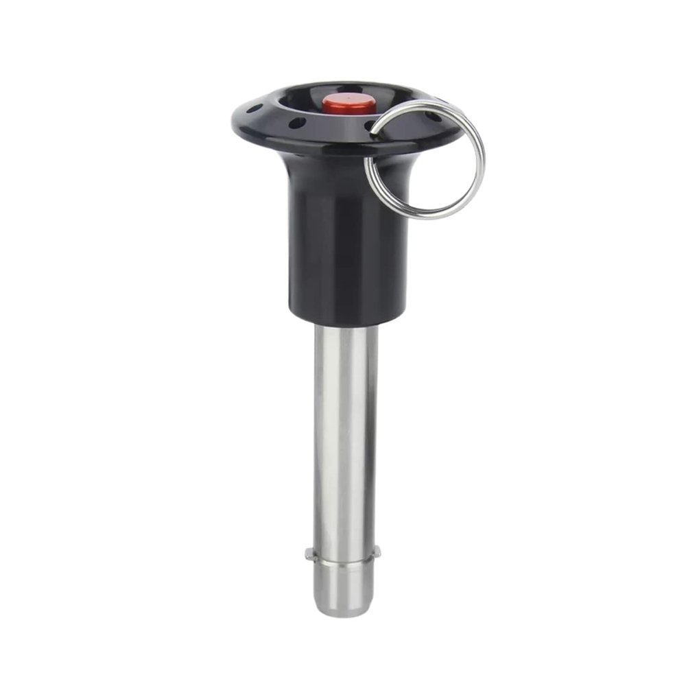 Locking Pin, Quick-Release Fastening Pin, 1-Piece VCN123, 8 mm Diameter, Stainless Steel Button, Ball-Lock Pin with Latch (VCN123 8 × 55 mm)