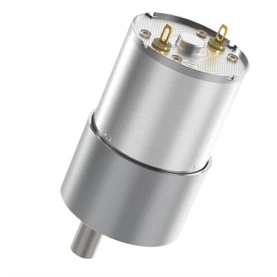 37-3530 12/24 V DC Geared Motor, 37 mm All-Metal Gearbox, 4–1600 RPM, 76 RPM at 12 V