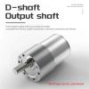 37-3530 12/24 V DC Geared Motor, 37 mm All-Metal Gearbox, 4–1600 RPM, 76 RPM at 12 V view 2