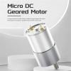 37-3530 12/24 V DC Geared Motor, 37 mm All-Metal Gearbox, 4–1600 RPM, 76 RPM at 12 V view 3