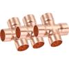 3-Pack 4-Way 22 mm Copper Cross Fittings view 1