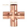 3-Pack 4-Way 22 mm Copper Cross Fittings view 2