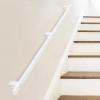 30–600 cm White Handrail for Indoor and Outdoor Stairs, Wall-Mounted Safety Railing Kit view 1
