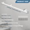 30–600 cm White Handrail for Indoor and Outdoor Stairs, Wall-Mounted Safety Railing Kit view 2