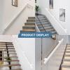 30–600 cm White Handrail for Indoor and Outdoor Stairs, Wall-Mounted Safety Railing Kit view 4