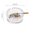 Golden Monkeys Round Glass Ashtray with 3 Slots view 2