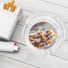 Golden Monkeys Round Glass Ashtray with 3 Slots view 4