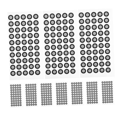 Reflective Markers for 3D Scanners, Black, 15 Sheets