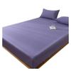 L6NqIAG Waterproof Mattress Cover, Fitted Sheet with Elastic Band, Non-Slip Mattress Protector for Twin, Full, Queen, and King Beds (Purple, Twin 39 x 74 x 12 in.) view 1