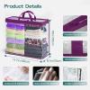 Transparent Zippered Storage Bags, Foldable, 22 L view 2