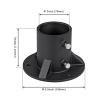 BiiKoon Mounting Flange for Chain-Link Fence Posts, 2-7/8 in view 2