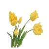 WENH 5-Stem Artificial Latex Tulip Bouquet, Real-Touch Light Pink Tulips view 3