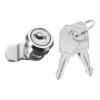 Zinc Alloy Drawer Lock with Keys, 16 mm, Silver view 1
