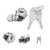 Zinc Alloy Drawer Lock with Keys, 16 mm, Silver view 4