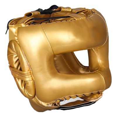 mioosho Full-Face Kickboxing Headgear, PU Leather, Comfortable, for Men and Adults