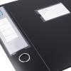 HEIYUET 6-Pack A4 Black Document Storage Boxes with Spine Labels view 4