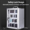 Wall-Mounted Aluminum Alloy Phone Storage Cabinet for 60 Phones view 4